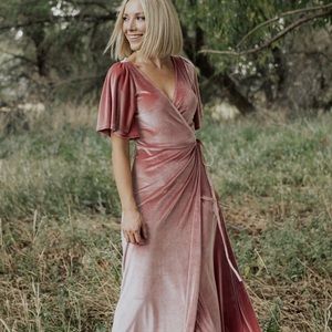 Baltic Born. Meghan velvet wrap dress. Size small